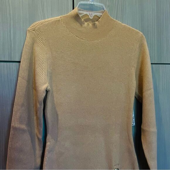 Nine West Tan Camel Bodycon Dress Medium NWT - Picture 9 of 15